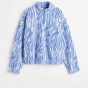 H&M Half Zip Teddy Bear Sweatshirt